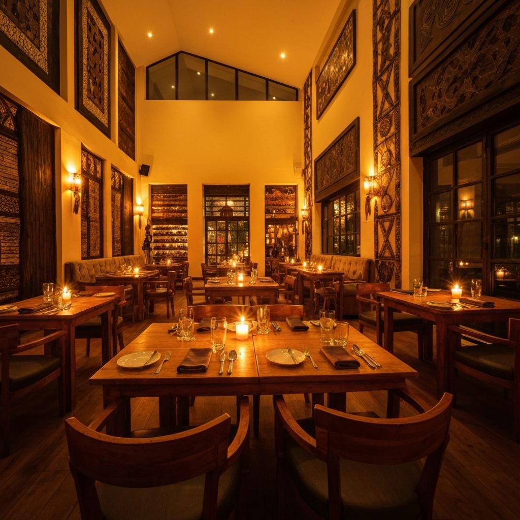 Summer Restaurant warm interior dining area